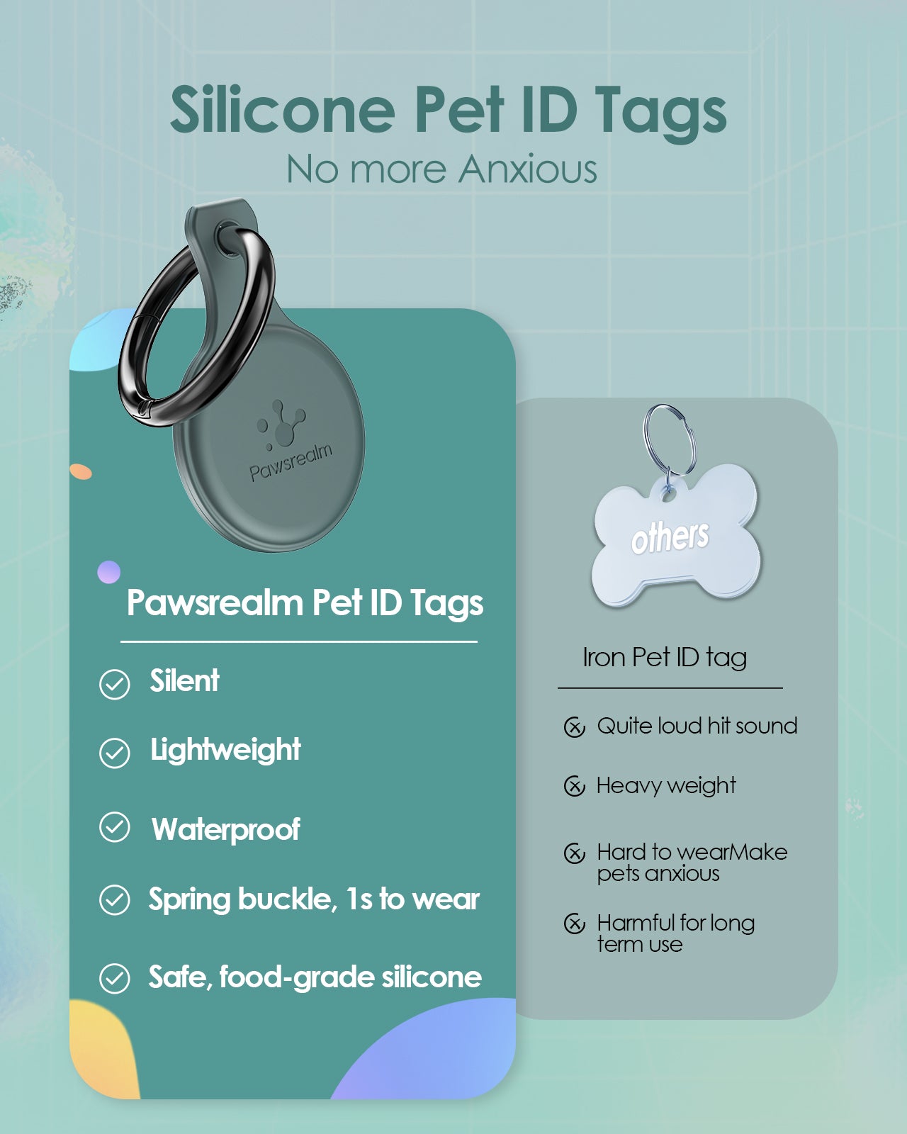 Pawsrealm Dog ID Tags